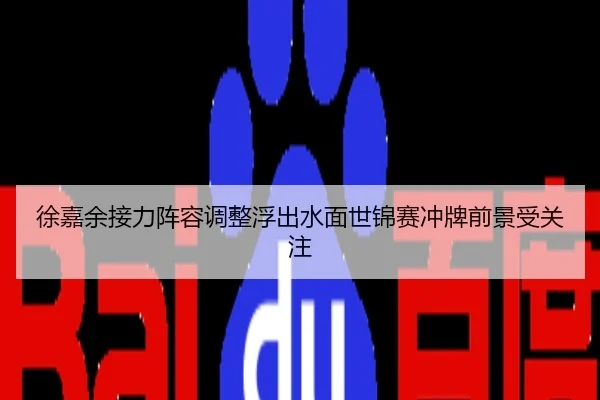 徐嘉余接力阵容调整浮出水面世锦赛冲牌前景受关注
